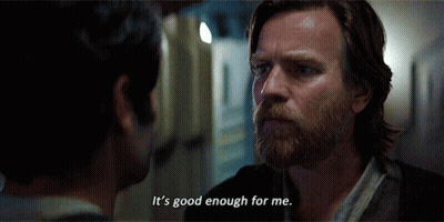 A Man With A Beard Is Talking To Another Man And Says It 'S Good Enough For Me . GIF