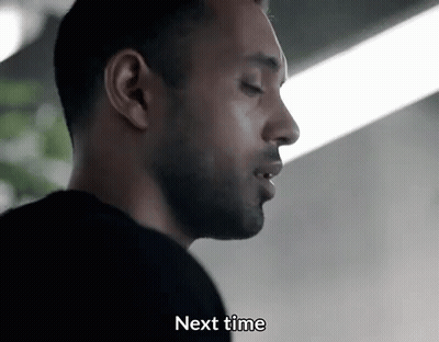 A Man With A Beard Is Talking To Another Man And Says Next Time . GIF