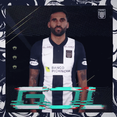 A Man With A Beard Is Wearing A Banco Pichincha Jersey GIF