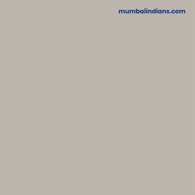 A Man With A Beard Is Wearing A Blue Shirt That Says Mumbai Indians On It GIF