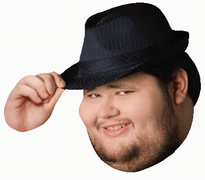 A Man With A Beard Is Wearing A Hat And Smiling GIF