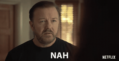 A Man With A Beard Is Wearing A Nah Shirt GIF