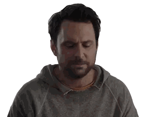 A Man With A Beard Is Wearing A Sweatshirt That Says Thanks Sticker