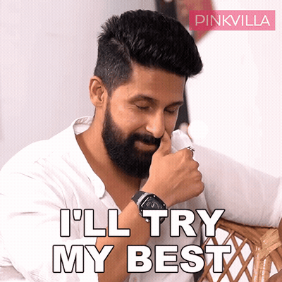 A Man With A Beard Is Wearing A Watch And Says " I 'Ll Try My Best " GIF