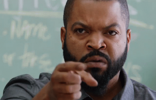 A Man With A Beard Points At The Camera GIF
