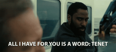A Man With A Beard Says " All I Have For You Is A Word " GIF