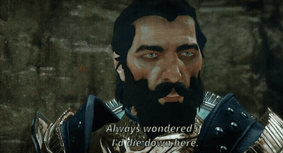 A Man With A Beard Says Always Wondered If I D Die Down Here GIF