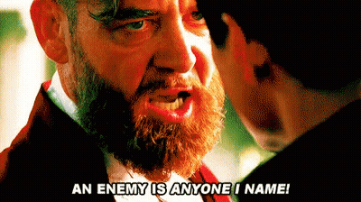 A Man With A Beard Says An Enemy Is Anyone 'S Name GIF