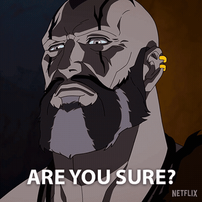 A Man With A Beard Says Are You Sure GIF