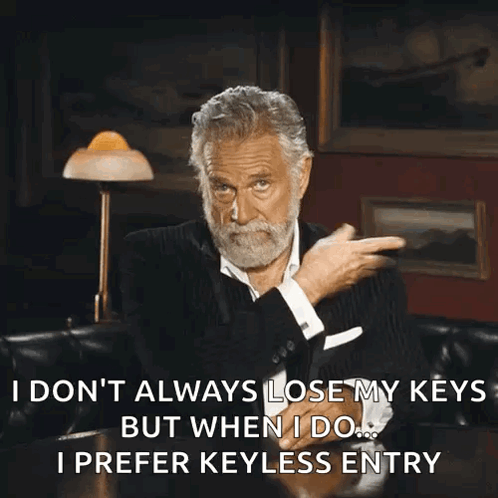 A Man With A Beard Says " Don 'T Always Lose My Keys But When I Do .. GIF