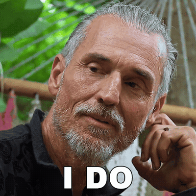 A Man With A Beard Says I Do GIF