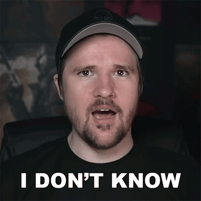 A Man With A Beard Says I Don T Know GIF