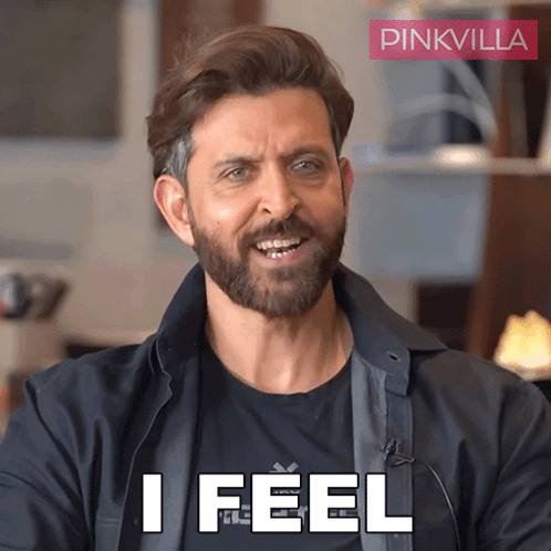 A Man With A Beard Says I Feel In A Pinkvilla Ad GIF