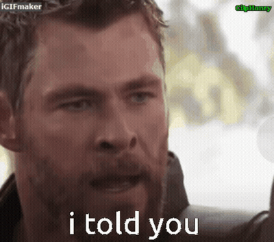A Man With A Beard Says I Told You In A Gif