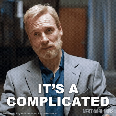 A Man With A Beard Says It 'S A Complicated Next Goal Wins GIF