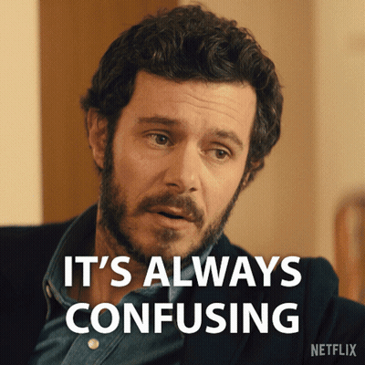 A Man With A Beard Says It 'S Always Confusing On A Netflix Advertisement GIF