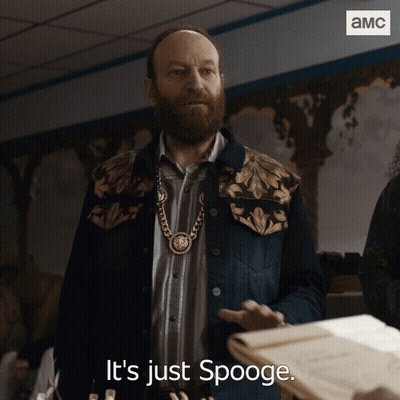 A Man With A Beard Says It 'S Just Spooge On A Screen GIF