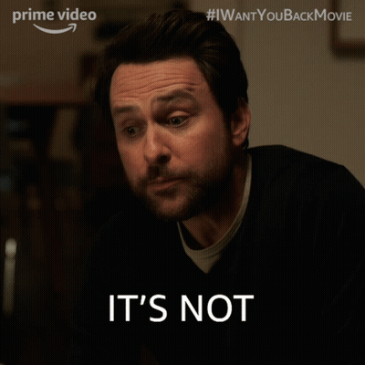 A Man With A Beard Says It 'S Not In Front Of An Amazon Logo GIF