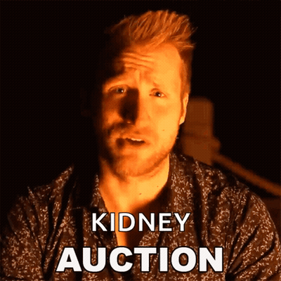 A Man With A Beard Says Kidney Auction GIF