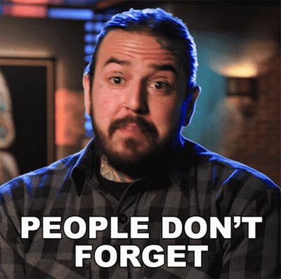 A Man With A Beard Says People Don T Forget GIF