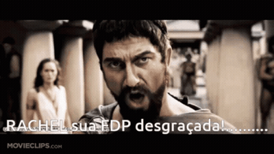 A Man With A Beard Says Rachel Sua Edp Desgraçada In A Movie Clip GIF
