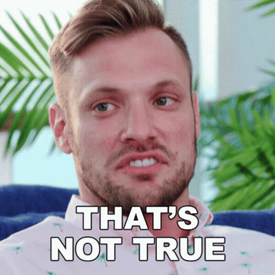A Man With A Beard Says That 'S Not True On His Face GIF
