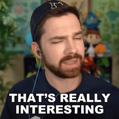 A Man With A Beard Says That 'S Really Interesting While Wearing Headphones GIF