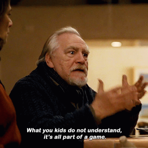 A Man With A Beard Says " What You Kids Do Not Understand It 'S All Part Of A Game .. " GIF
