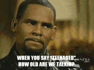 A Man With A Beard Says " When You Say Teenaged " GIF