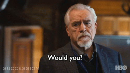 A Man With A Beard Says Would You GIF