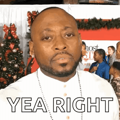 A Man With A Beard Says Yea Right GIF