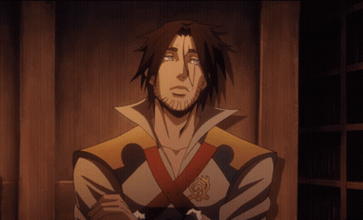 A Man With A Beard Stands Next To A Woman GIF