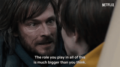 A Man With A Beard Talks To Another Man And Says " The Role You Play In All Of This Is Much Bigger Than You Think GIF