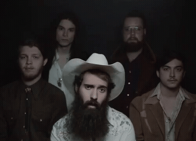 A Man With A Beard Wearing A Cowboy Hat GIF