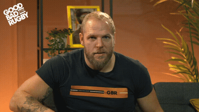 A Man With A Beard Wearing A Gbr Shirt GIF