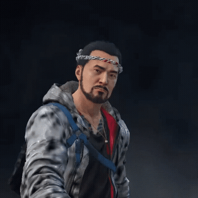 A Man With A Beard Wearing A Headband And A Hoodie GIF