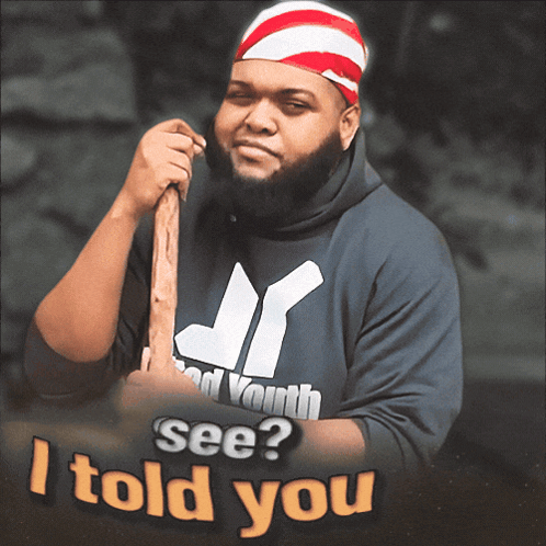 A Man With A Beard Wearing A Jr Brand Youth Sweatshirt GIF