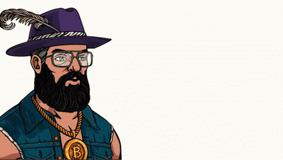 A Man With A Beard Wearing A Purple Hat And Glasses With The Words Do Good Get Paid Above Him GIF