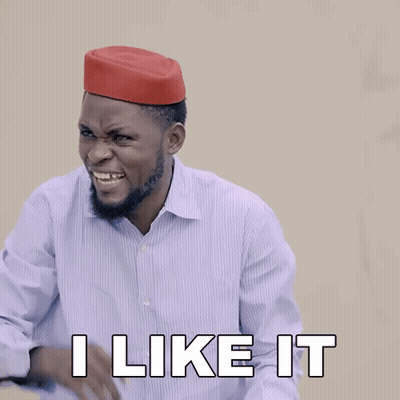 A Man With A Beard Wearing A Red Hat Says " I Like It " GIF