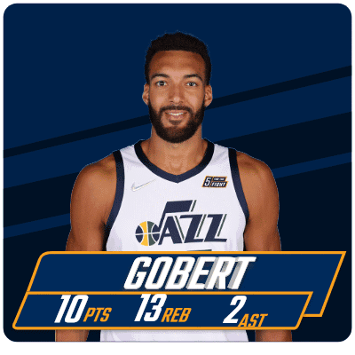 A Man With A Beard Wearing A White Jazz Jersey GIF