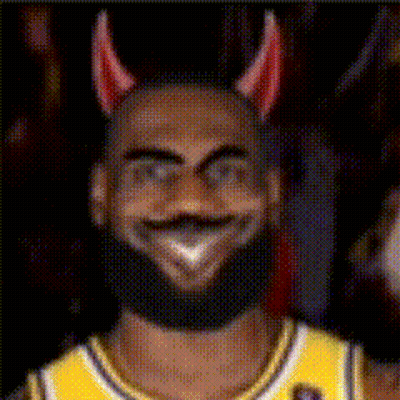 A Man With A Beard Wearing Devil Horns And A Yellow Jersey GIF