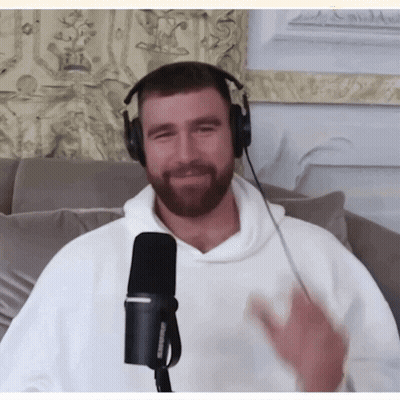 A Man With A Beard Wearing Headphones And A Microphone GIF