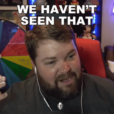 A Man With A Beard Wearing Headphones Says We Haven T Seen That GIF
