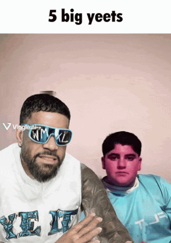 A Man With A Beard Wearing Sunglasses And A Shirt That Says Wtm-Kl GIF