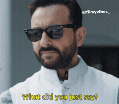 A Man With A Beard Wearing Sunglasses Says What Did You Just Say GIF