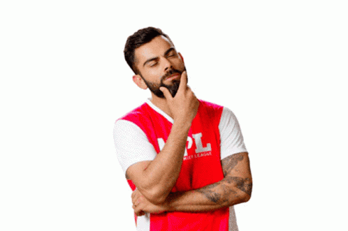 A Man With A Beard Wears A Red Mpl Jersey GIF