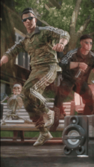 A Man With A Bottle Of Vodka In His Hand Stands In Front Of A Speaker GIF