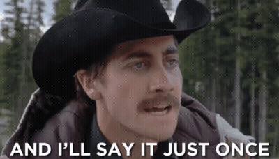 A Man With A Cowboy Hat And A Mustache Says And I 'Ll Say It Just Once GIF