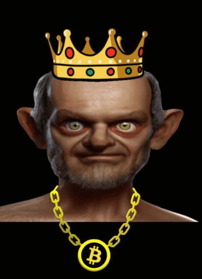 A Man With A Crown On His Head And A Chain With A B On It GIF