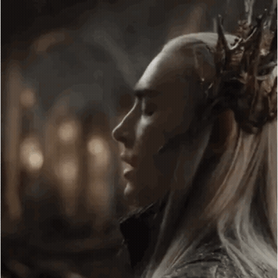 A Man With A Crown On His Head Is Looking At The Camera And Says What Do You Think . GIF